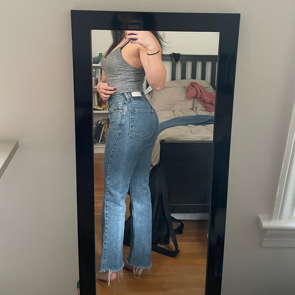 RE/DONE high rise stove pipe jeans size 25 - Picture 2 of 5